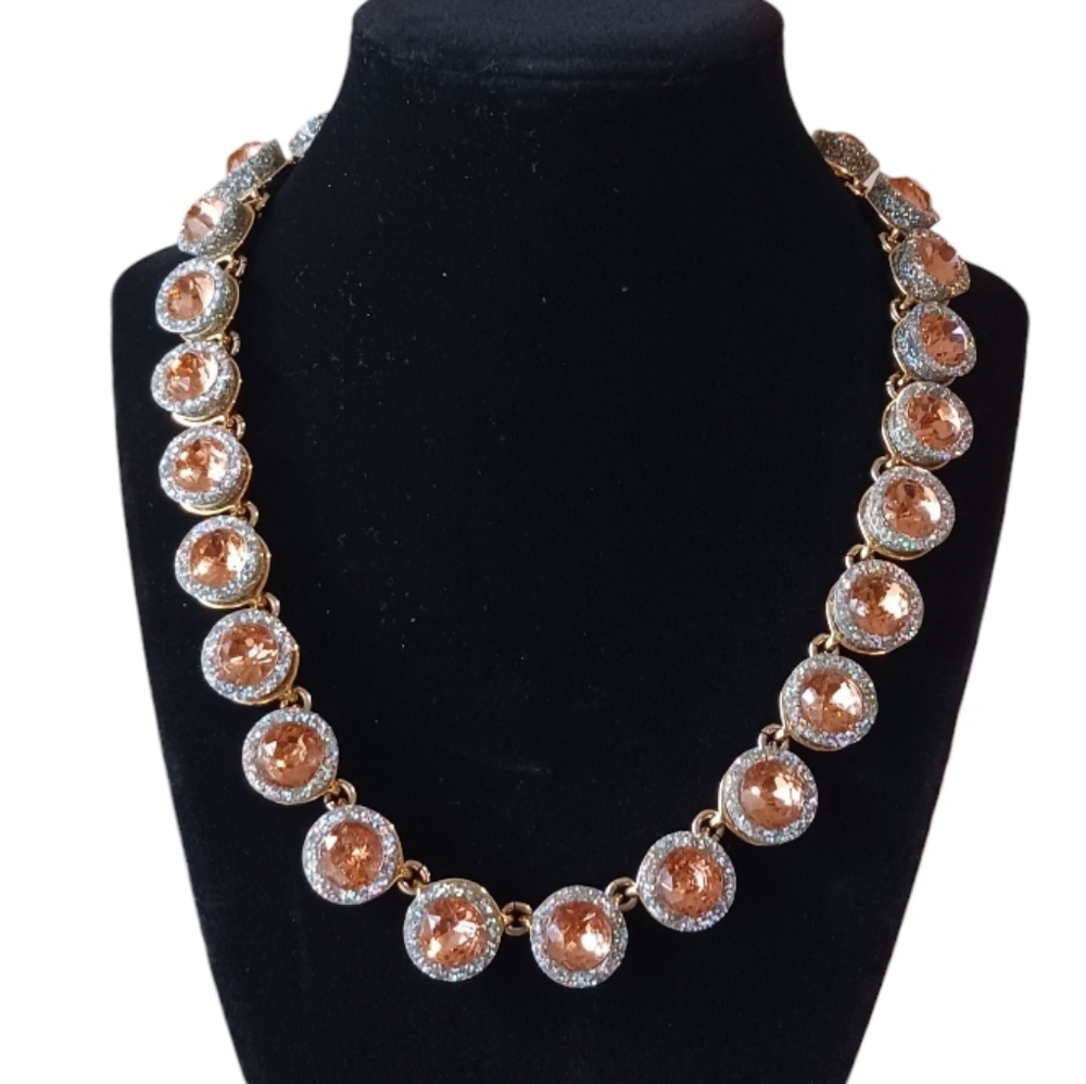 J. Crew Brulee Cupcake Glitter Crystal Necklace